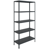 Стеллаж металлический Практик MS Standart 200/100x40/5 black